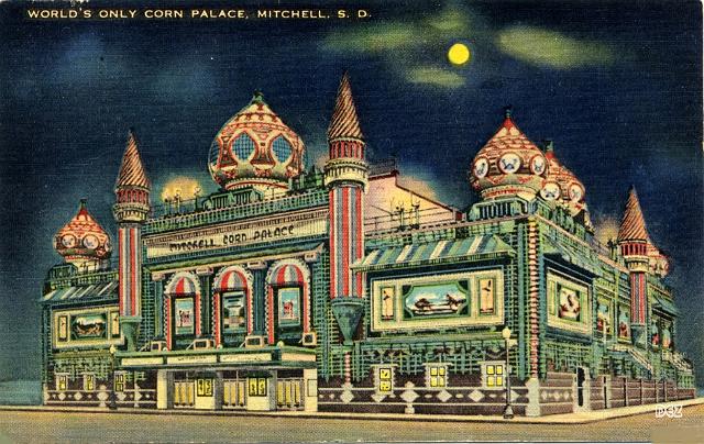 41b Corn Palace, Mitchell SD (ppc 1948)